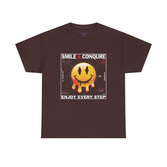 Smile & Conquer Graphic Tee - Enjoy Every Step - SosirrealByDesign