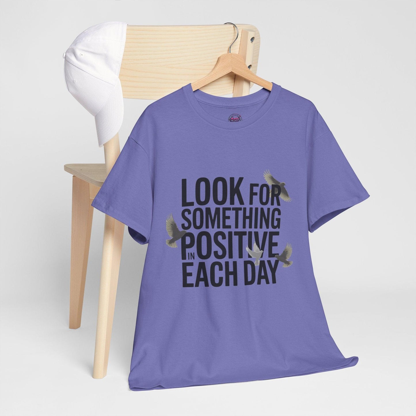 Look for Something Positive in Each Day T-shirt - Inspirational Positive Mindset - SosirrealByDesign