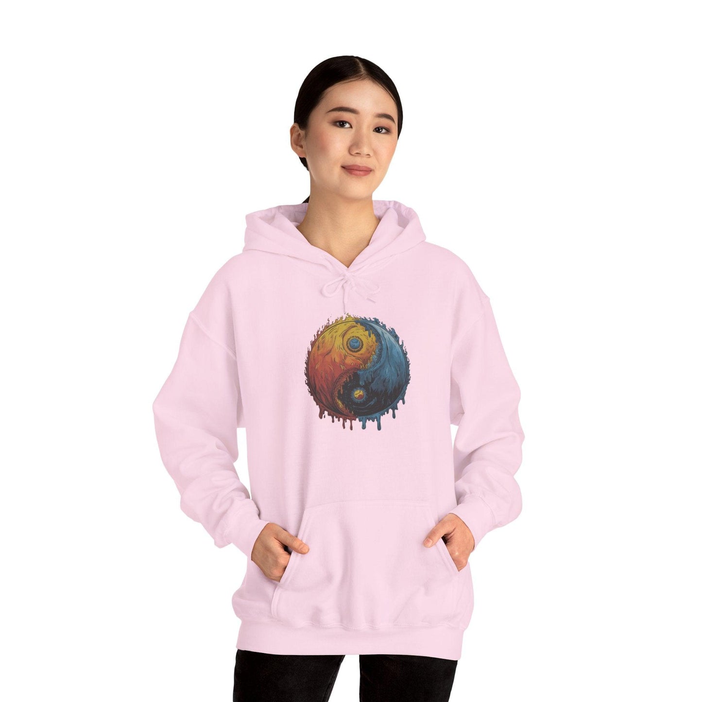 Yin Yang Hoodie - Color Splash Design - SosirrealByDesign