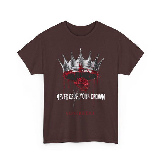 Crown and Rose Tee - Stylish Graphic Shirt for Everyday Wear - SosirrealByDesign