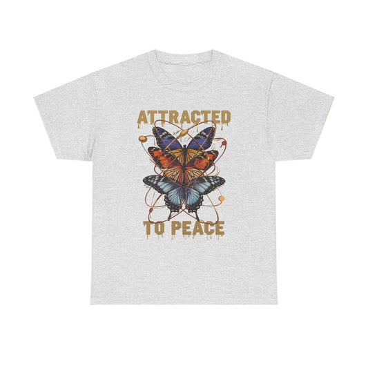 Peace Butterfly T-Shirt - Unique Nature Graphic Tee for Nature Lovers - SosirrealByDesign