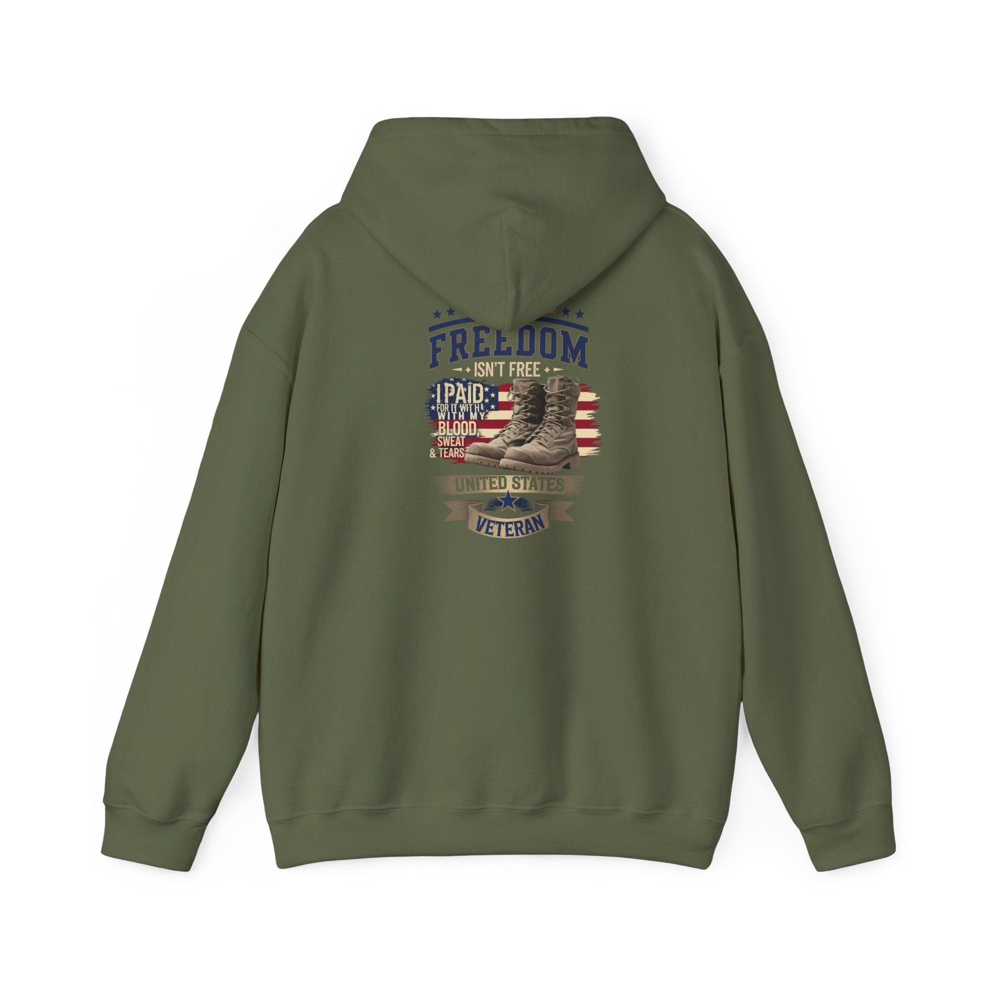 Freedom Isn't Free Veteran Tribute Hoodie - Honoring Heroes - SosirrealByDesign