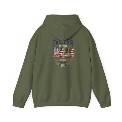 Freedom Isn't Free Veteran Tribute Hoodie - Honoring Heroes - SosirrealByDesign