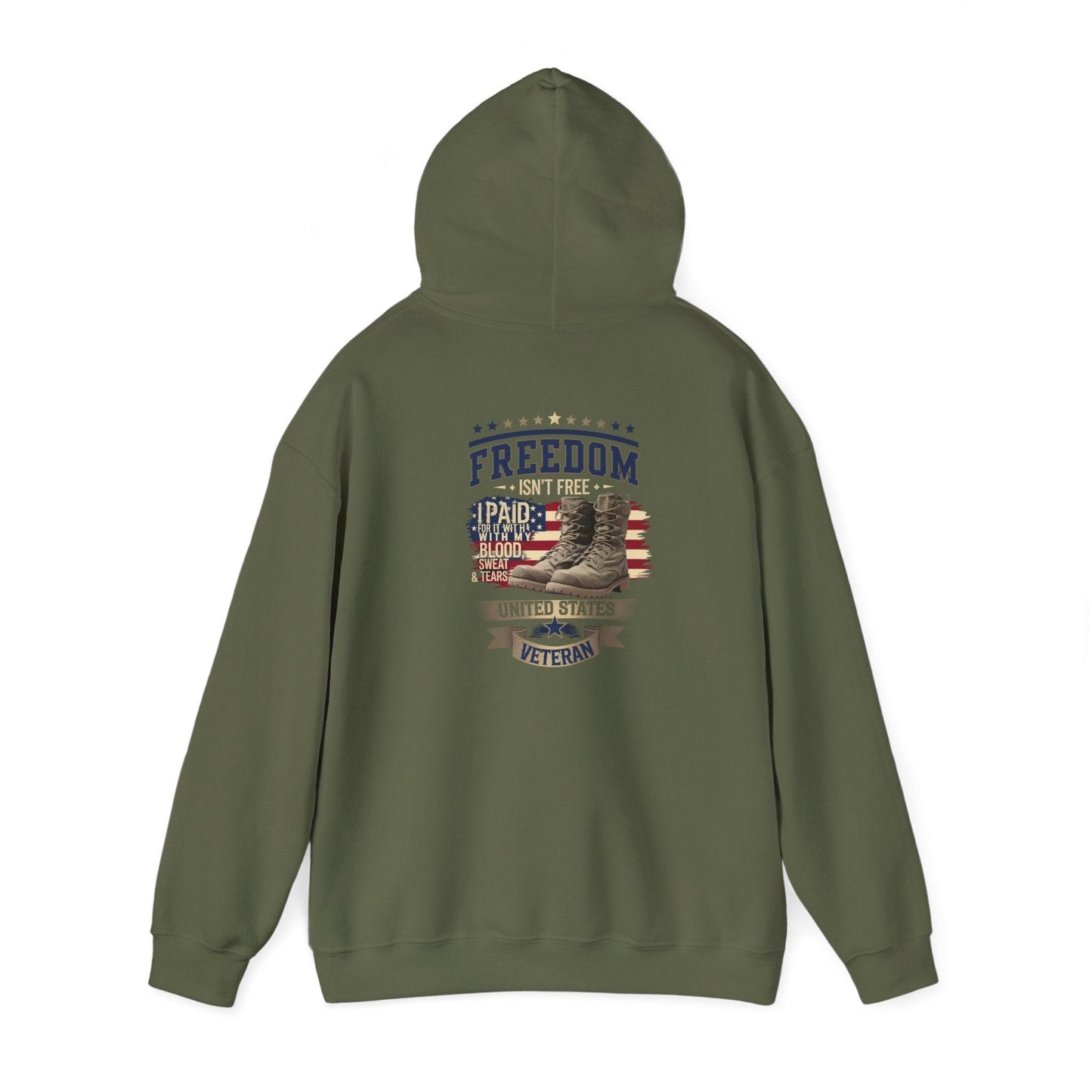 Freedom Isn't Free Veteran Tribute Hoodie - Honoring Heroes - SosirrealByDesign