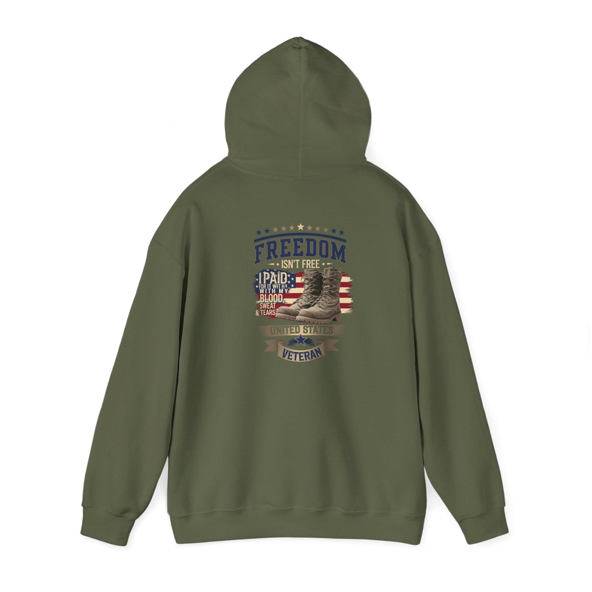 Freedom Isn't Free Veteran Tribute Hoodie - Honoring Heroes - SosirrealByDesign