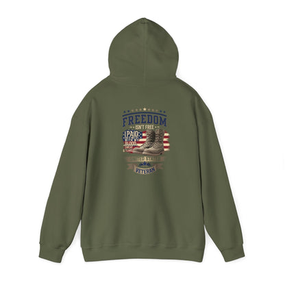 Freedom Isn't Free Veteran Tribute Hoodie - Honoring Heroes - SosirrealByDesign