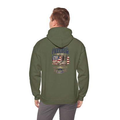 Freedom Isn't Free Veteran Tribute Hoodie - Honoring Heroes - SosirrealByDesign