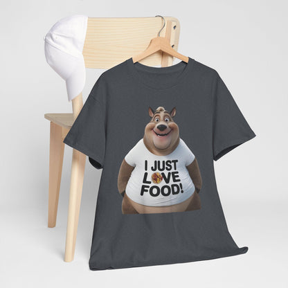 Funny Food Lover Apparel - I Just Love Food! - SosirrealByDesign