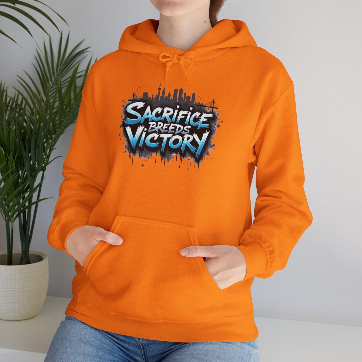 Sacrifice Breeds Victory Hoodie - Motivational Style for Success - SosirrealByDesign