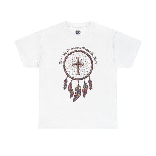 Guard My Dreams and Protect My Heart - Dream Catcher Protection T-shirt - SosirrealByDesign
