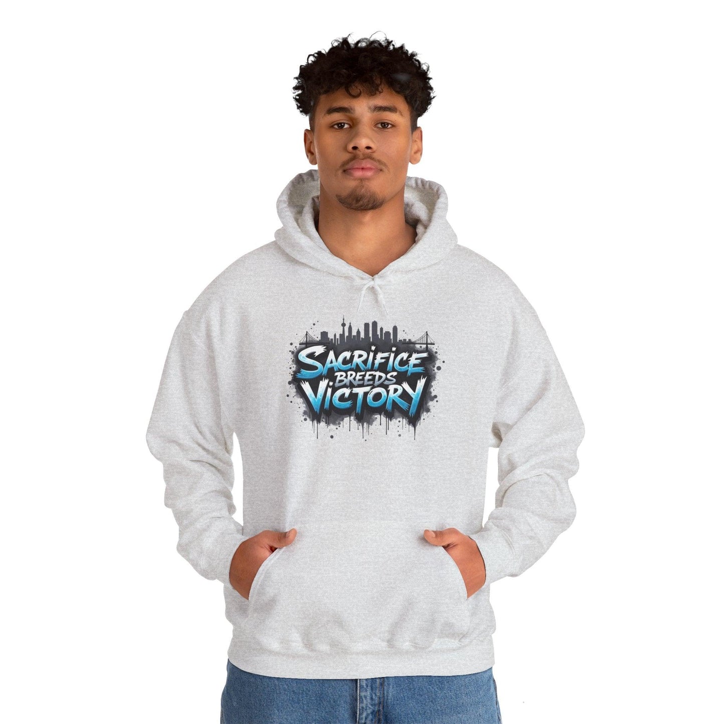 Sacrifice Breeds Victory Hoodie - Motivational Style for Success - SosirrealByDesign