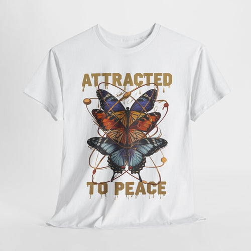 Peace Butterfly T-Shirt - Unique Nature Graphic Tee for Nature Lovers - SosirrealByDesign