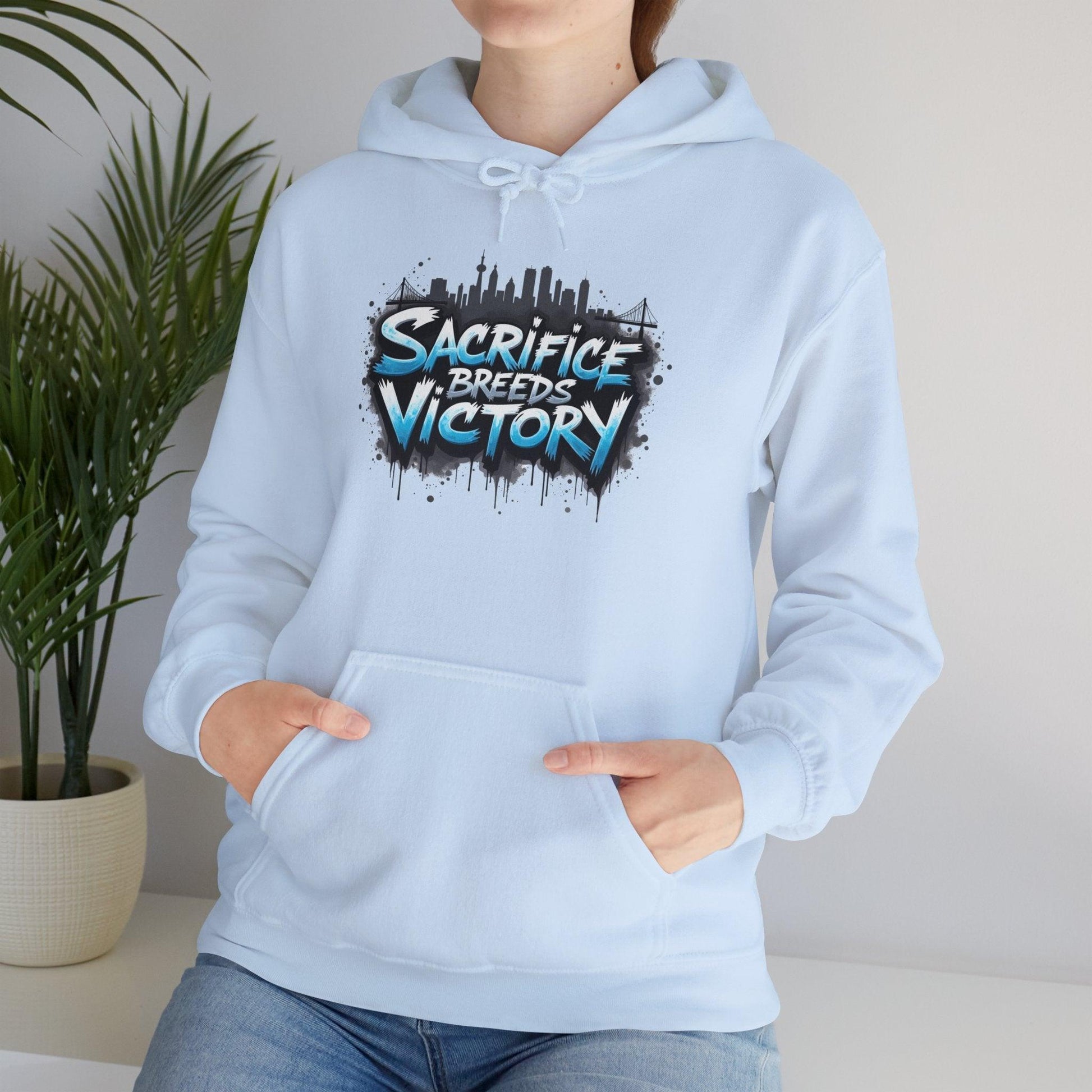 Sacrifice Breeds Victory Hoodie - Motivational Style for Success - SosirrealByDesign
