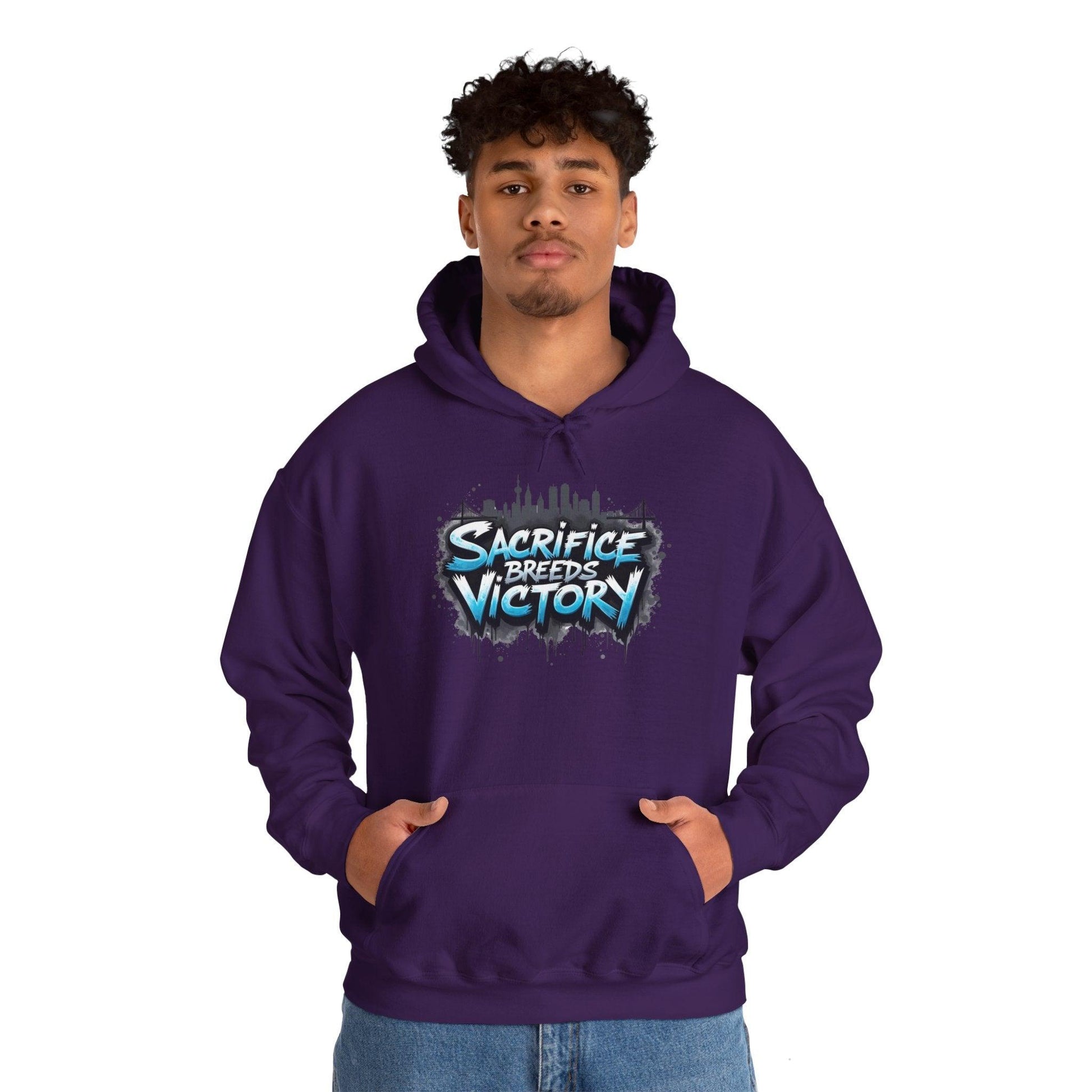 Sacrifice Breeds Victory Hoodie - Motivational Style for Success - SosirrealByDesign