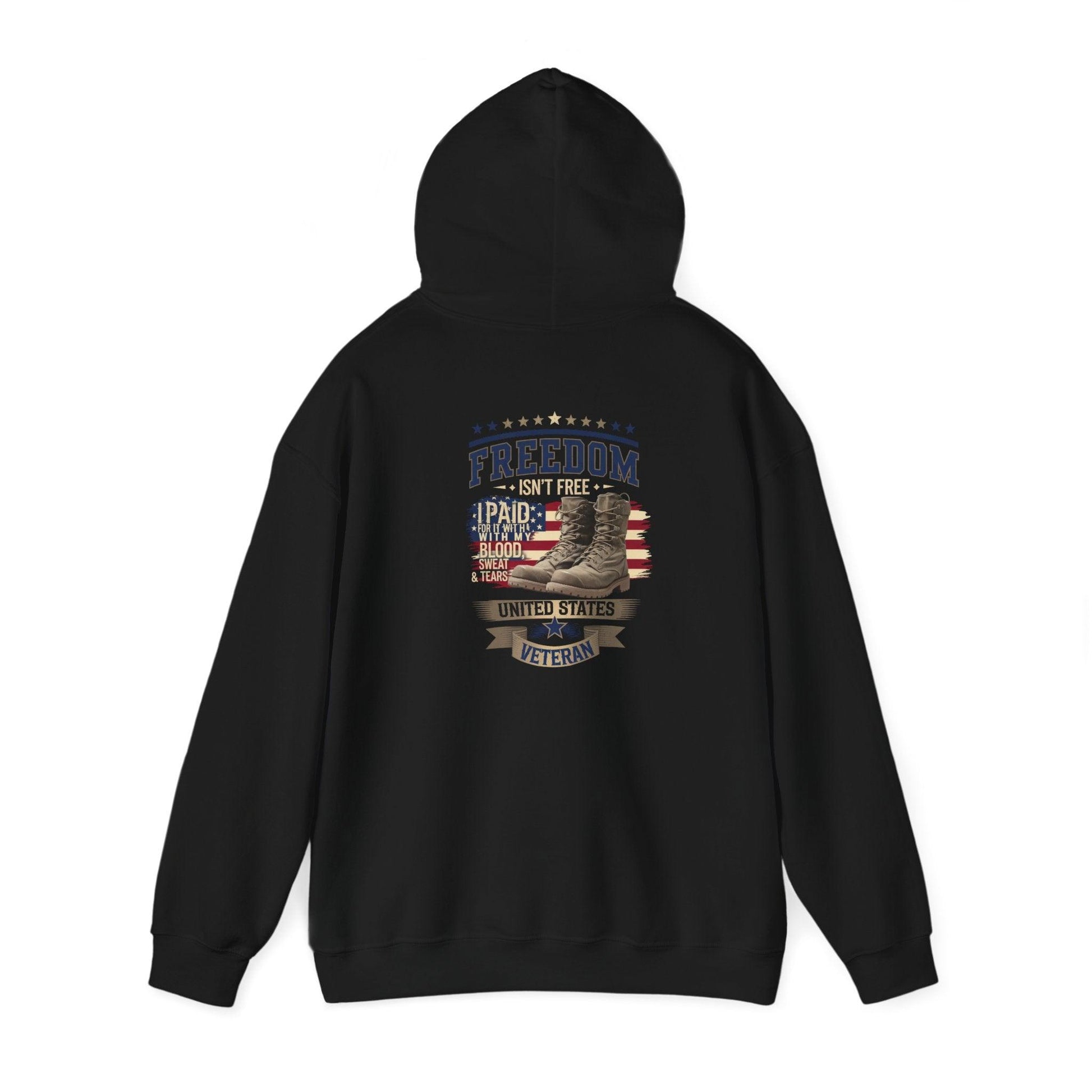 Freedom Isn't Free Veteran Tribute Hoodie - Honoring Heroes - SosirrealByDesign