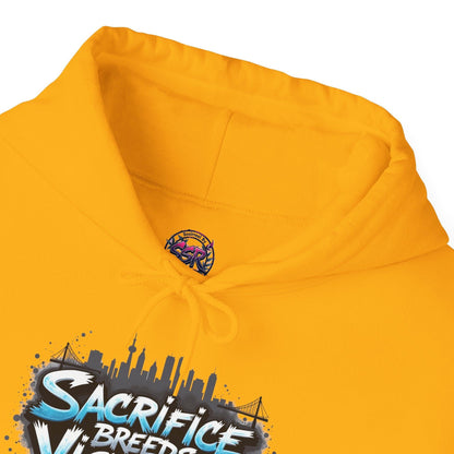 Sacrifice Breeds Victory Hoodie - Motivational Style for Success - SosirrealByDesign
