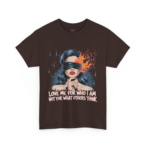 Blindfolded Woman Love Me for Who I Am- Graphic tee - SosirrealByDesign