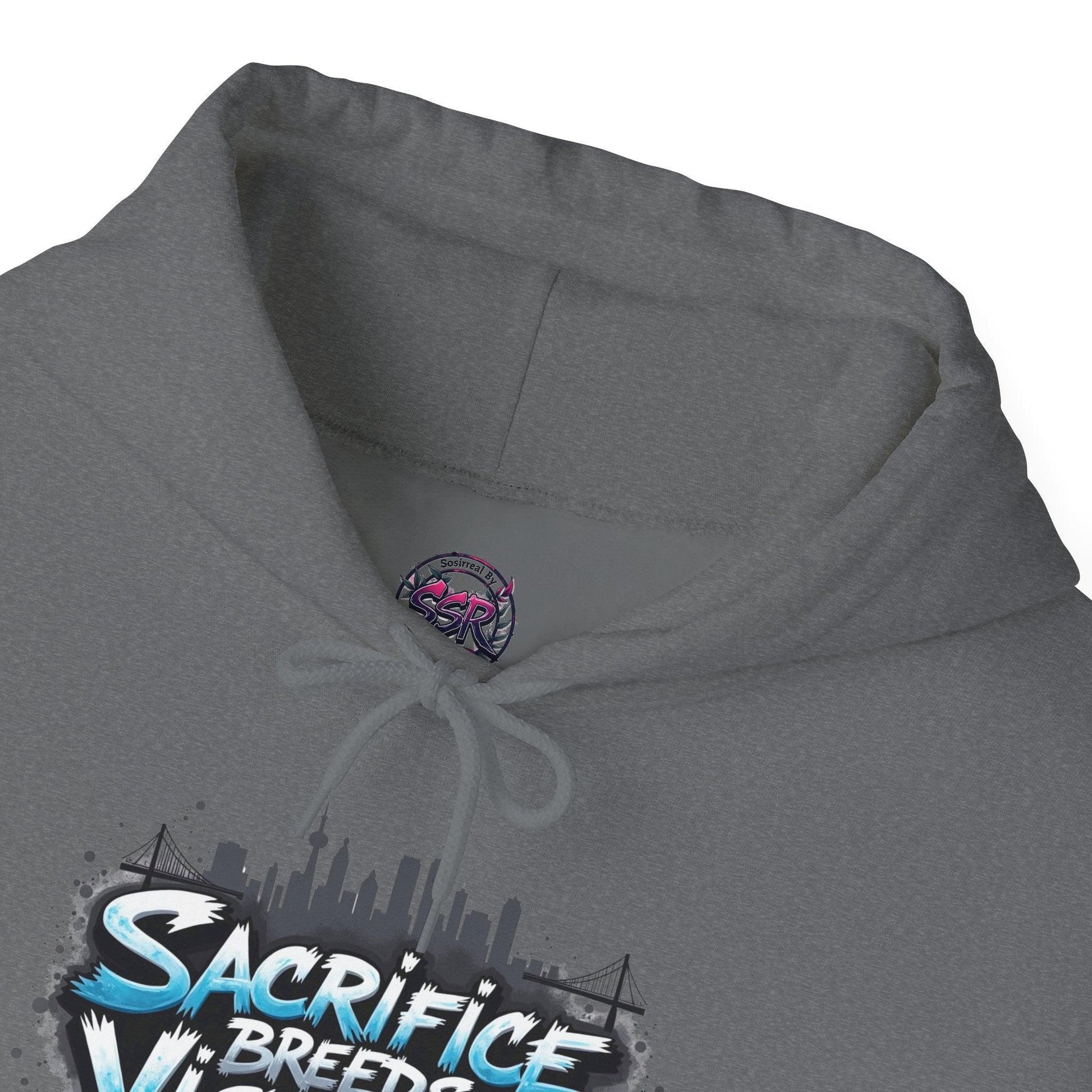 Sacrifice Breeds Victory Hoodie - Motivational Style for Success - SosirrealByDesign