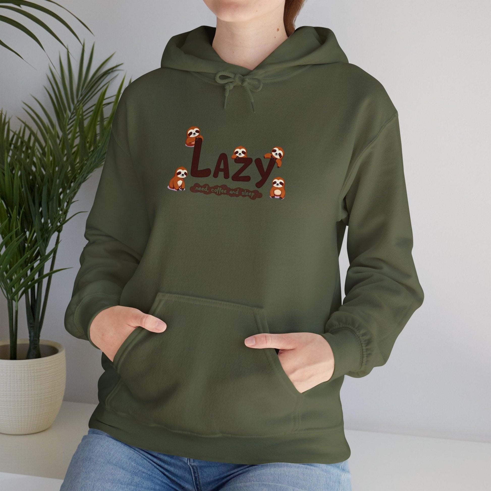 Lazy Sloth Relaxation Wear - Cozy Relaxation Hoodie - SosirrealByDesign