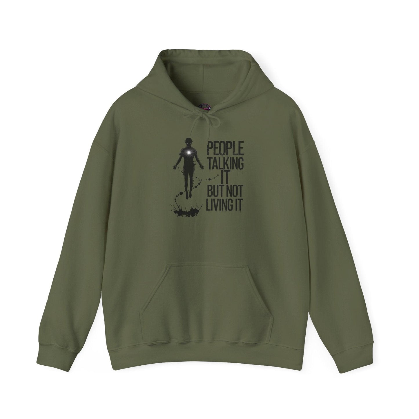 People Talking Not Living Hoodie - SosirrealByDesign