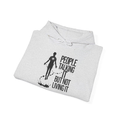 People Talking Not Living Hoodie - SosirrealByDesign