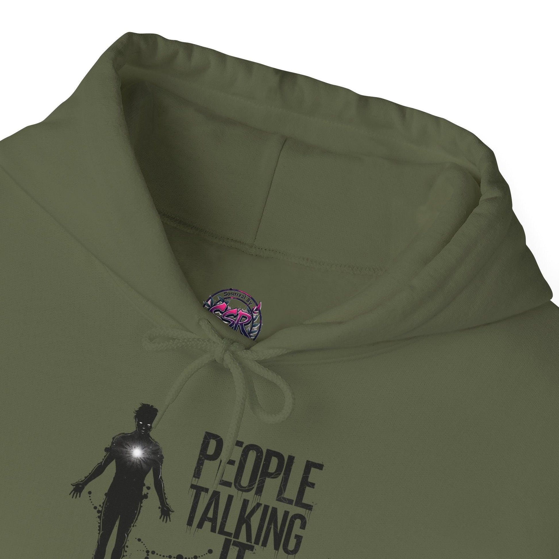 People Talking Not Living Hoodie - SosirrealByDesign
