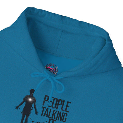 People Talking Not Living Hoodie - SosirrealByDesign