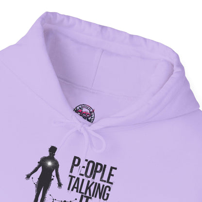 People Talking Not Living Hoodie - SosirrealByDesign