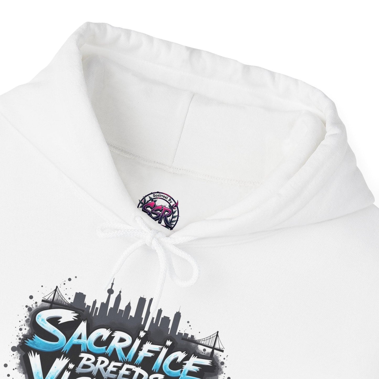 Sacrifice Breeds Victory Hoodie - Motivational Style for Success - SosirrealByDesign