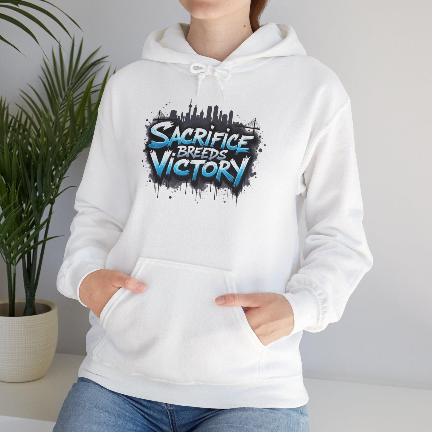 Sacrifice Breeds Victory Hoodie - Motivational Style for Success - SosirrealByDesign