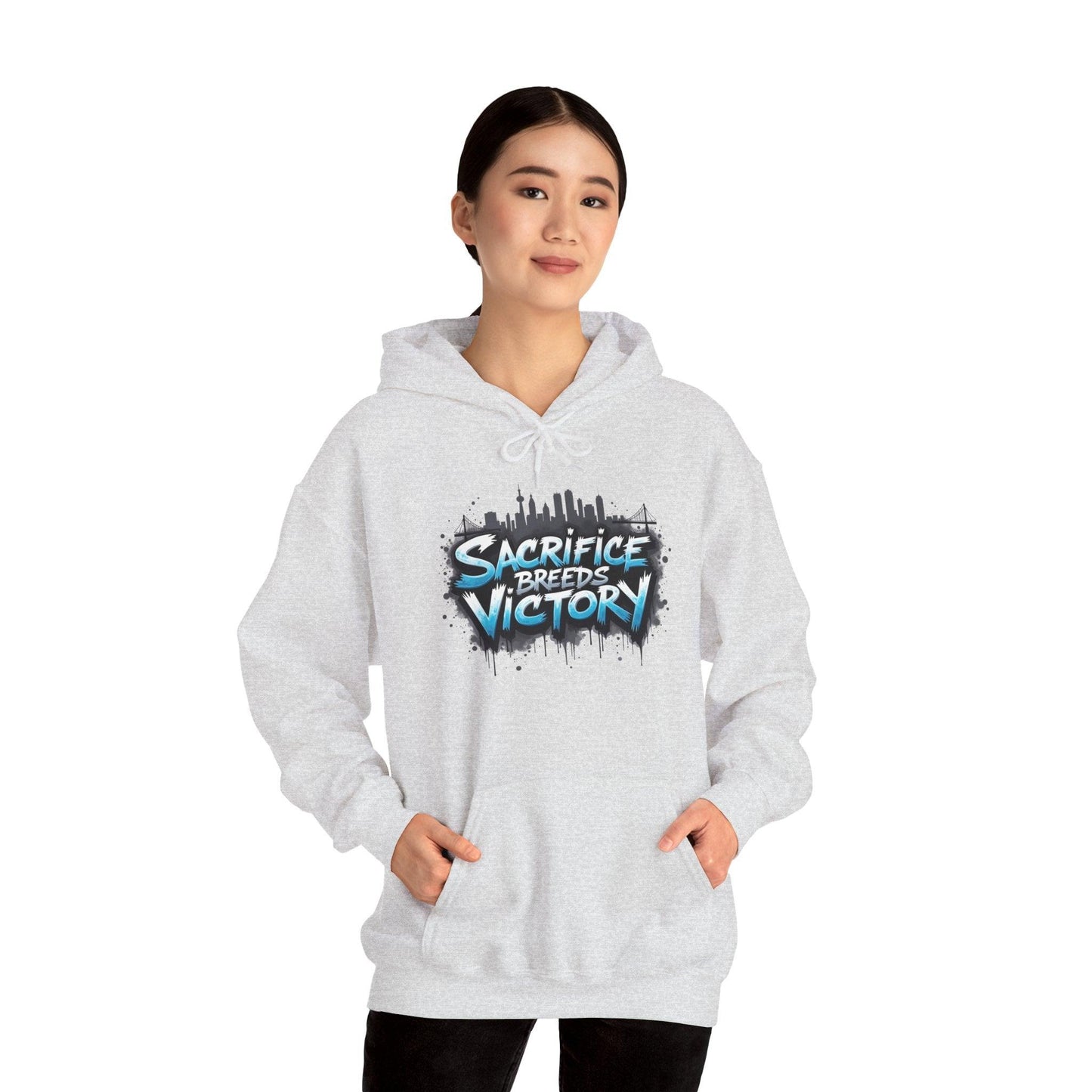 Sacrifice Breeds Victory Hoodie - Motivational Style for Success - SosirrealByDesign
