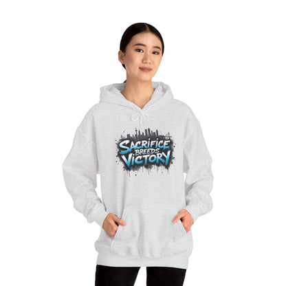 Sacrifice Breeds Victory Hoodie - Motivational Style for Success - SosirrealByDesign