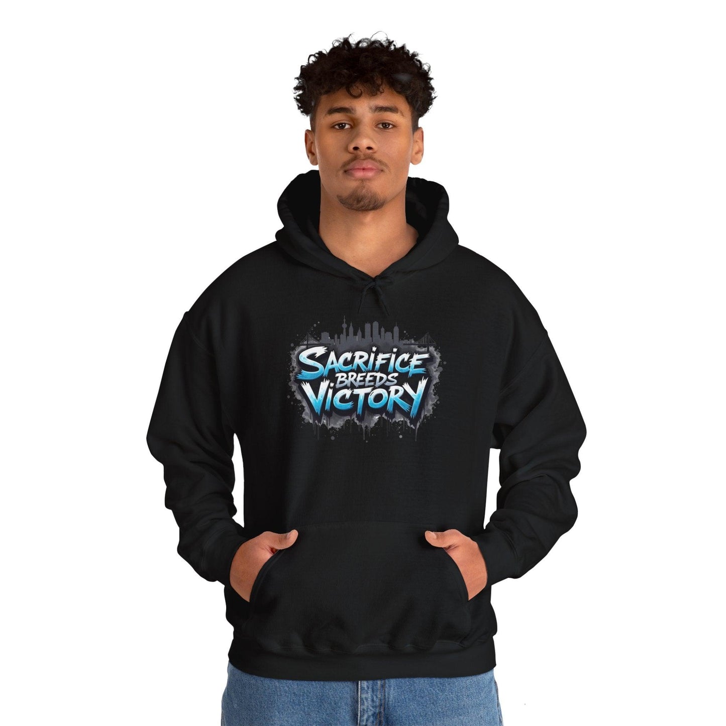 Sacrifice Breeds Victory Hoodie - Motivational Style for Success - SosirrealByDesign