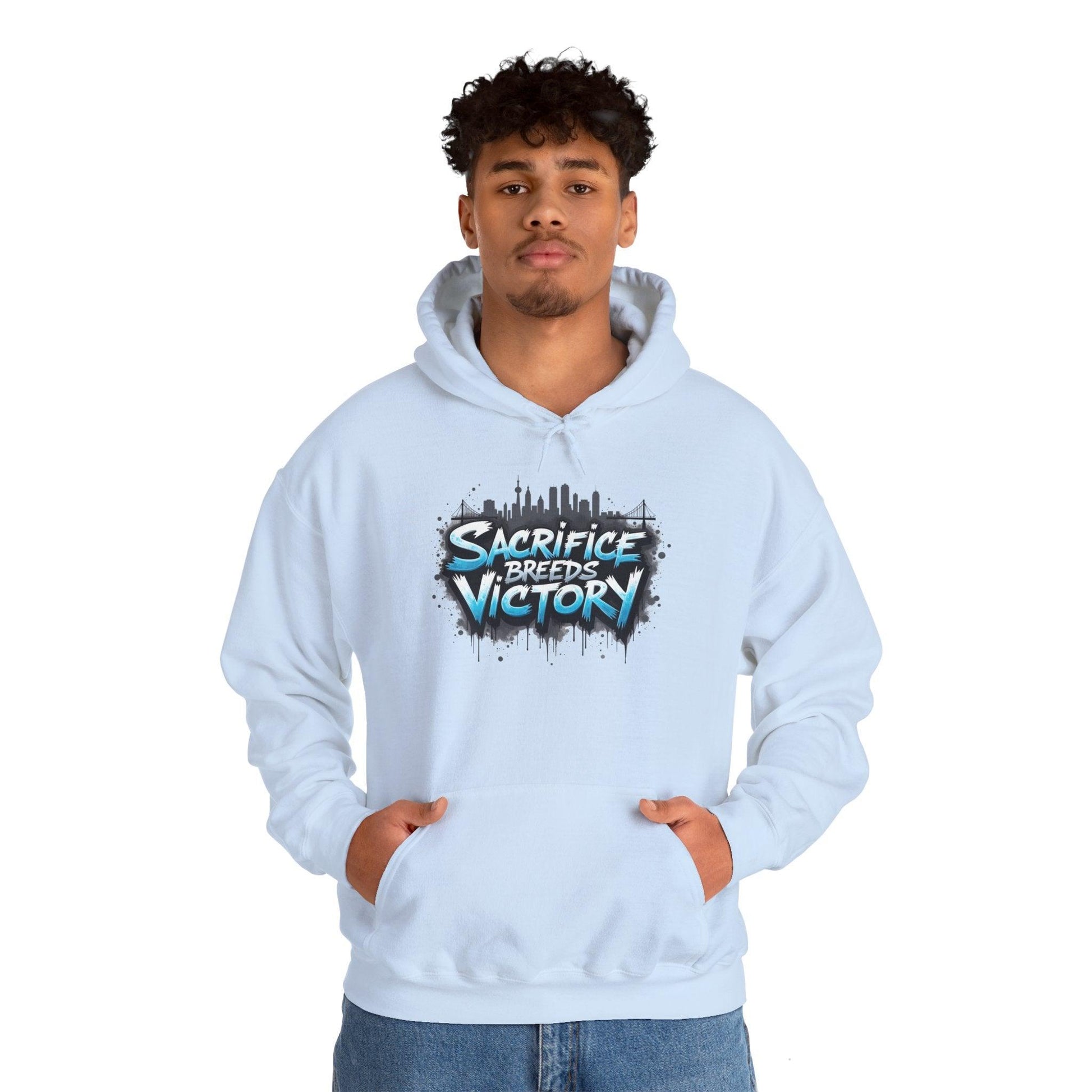 Sacrifice Breeds Victory Hoodie - Motivational Style for Success - SosirrealByDesign