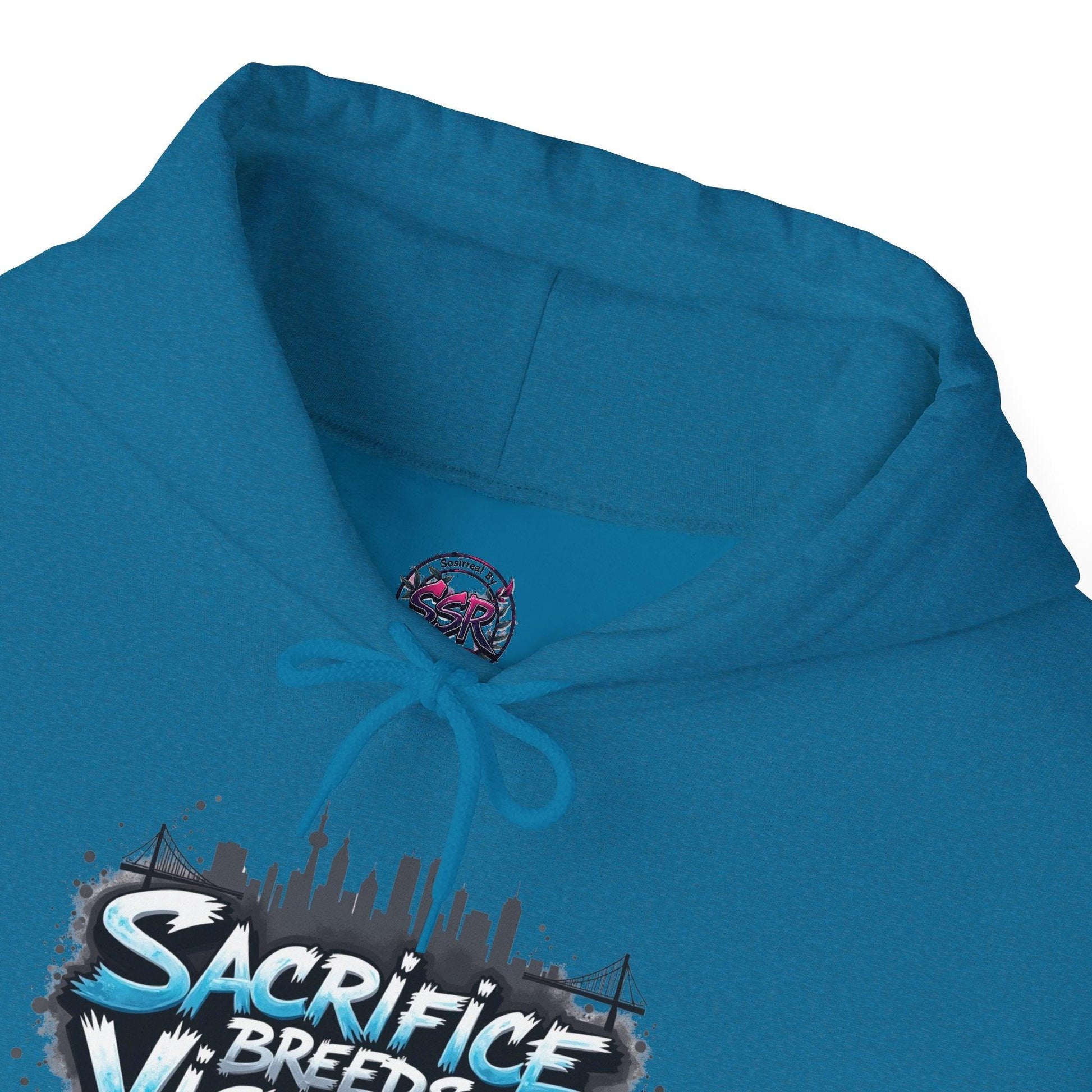 Sacrifice Breeds Victory Hoodie - Motivational Style for Success - SosirrealByDesign