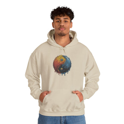 Yin Yang Hoodie - Color Splash Design - SosirrealByDesign