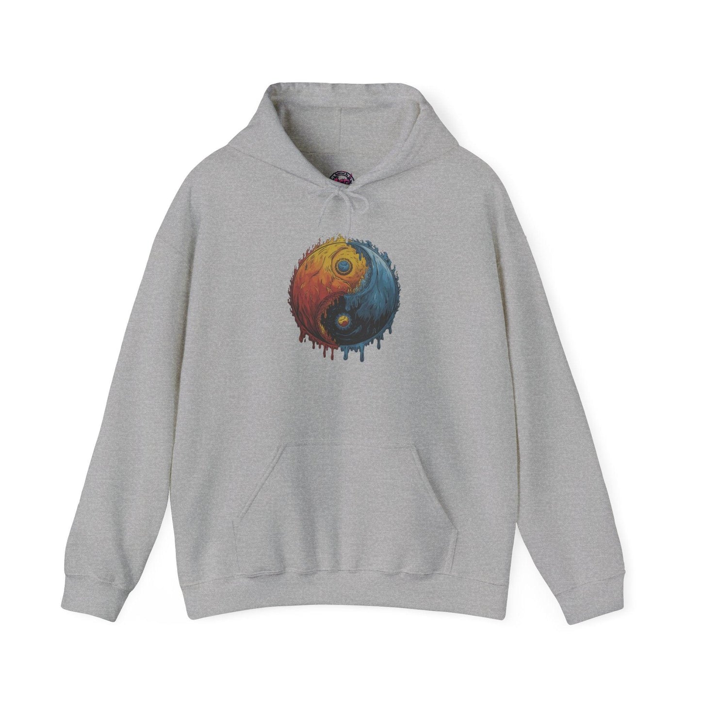 Yin Yang Hoodie - Color Splash Design - SosirrealByDesign