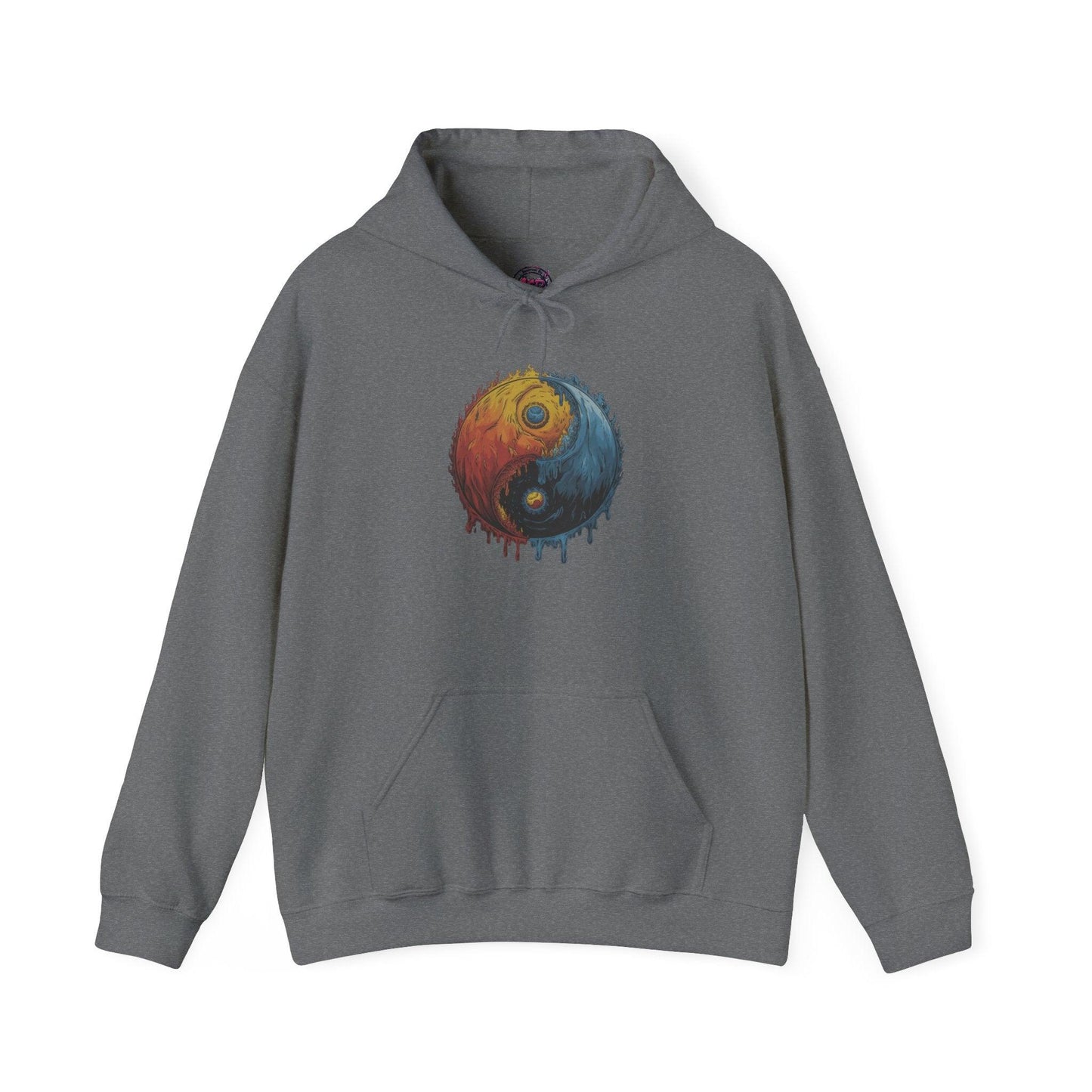 Yin Yang Hoodie - Color Splash Design - SosirrealByDesign