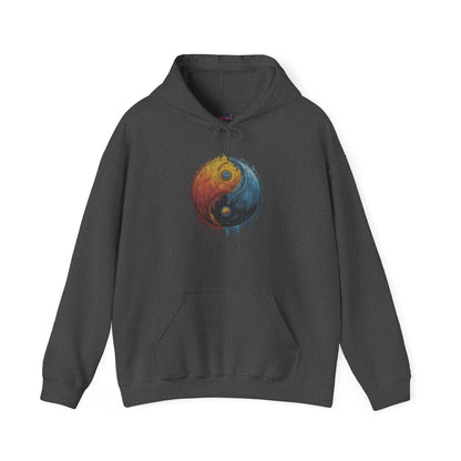 Yin Yang Hoodie - Color Splash Design - SosirrealByDesign