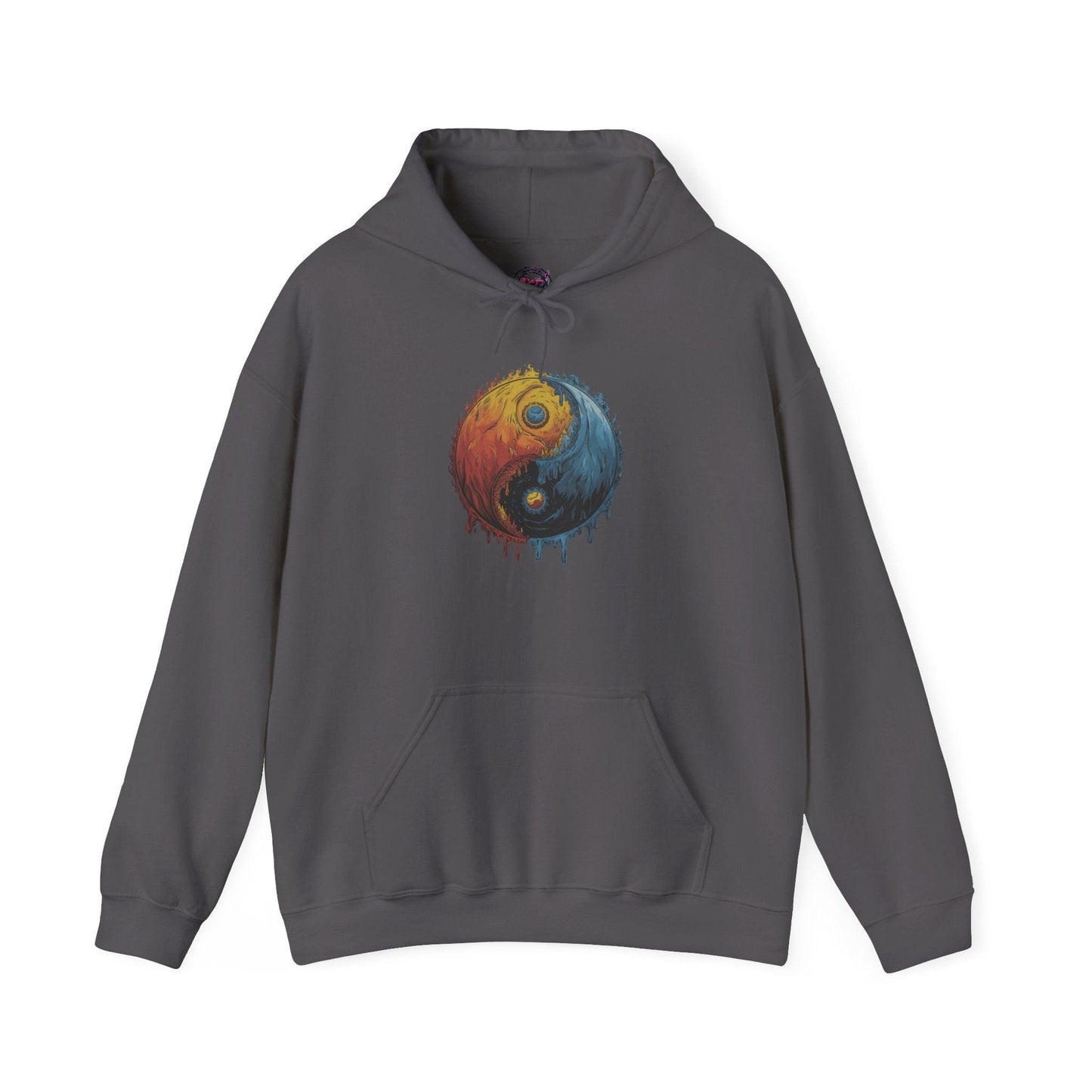 Yin Yang Hoodie - Color Splash Design - SosirrealByDesign