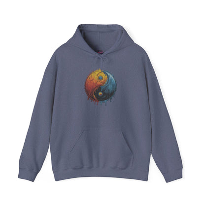 Yin Yang Hoodie - Color Splash Design - SosirrealByDesign