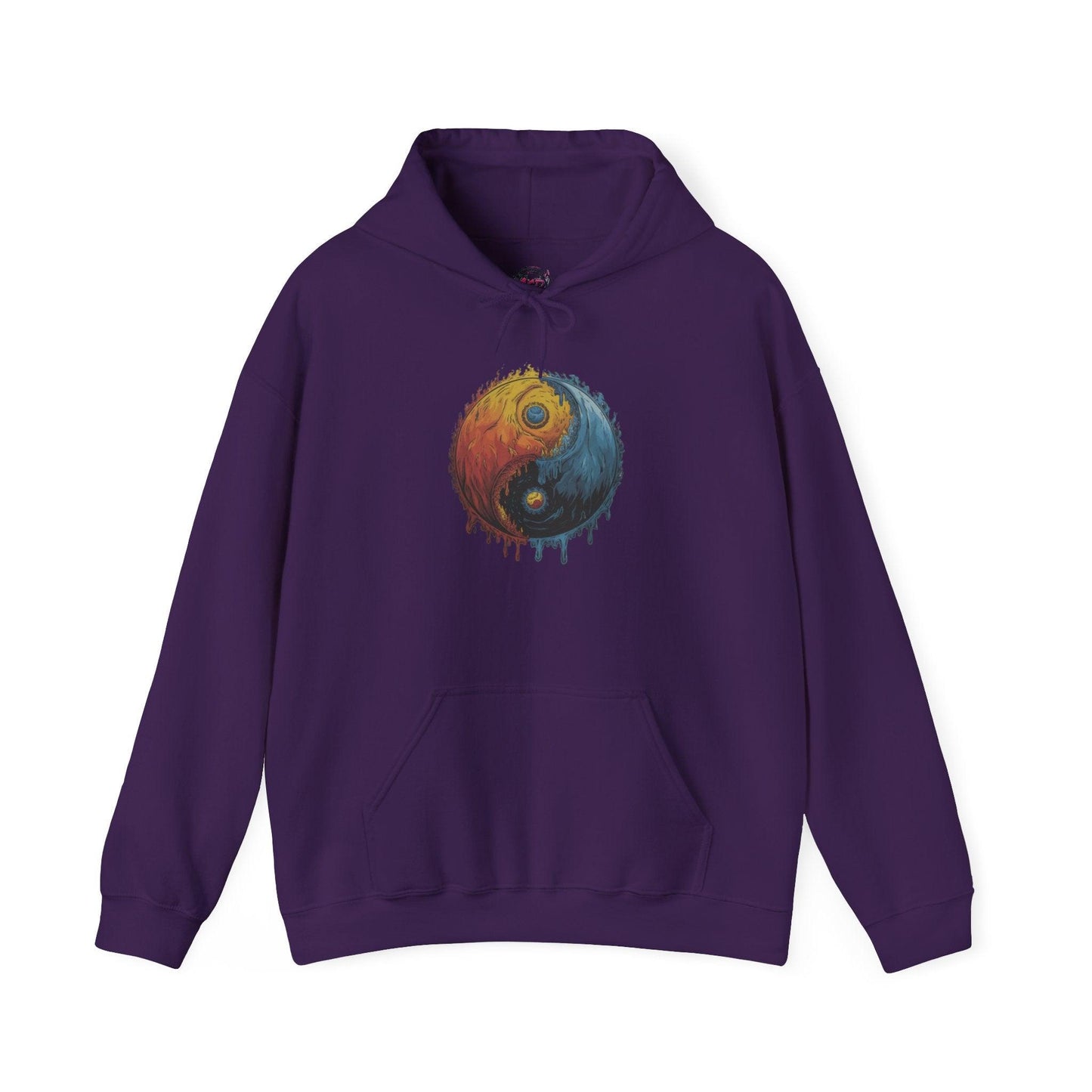 Yin Yang Hoodie - Color Splash Design - SosirrealByDesign