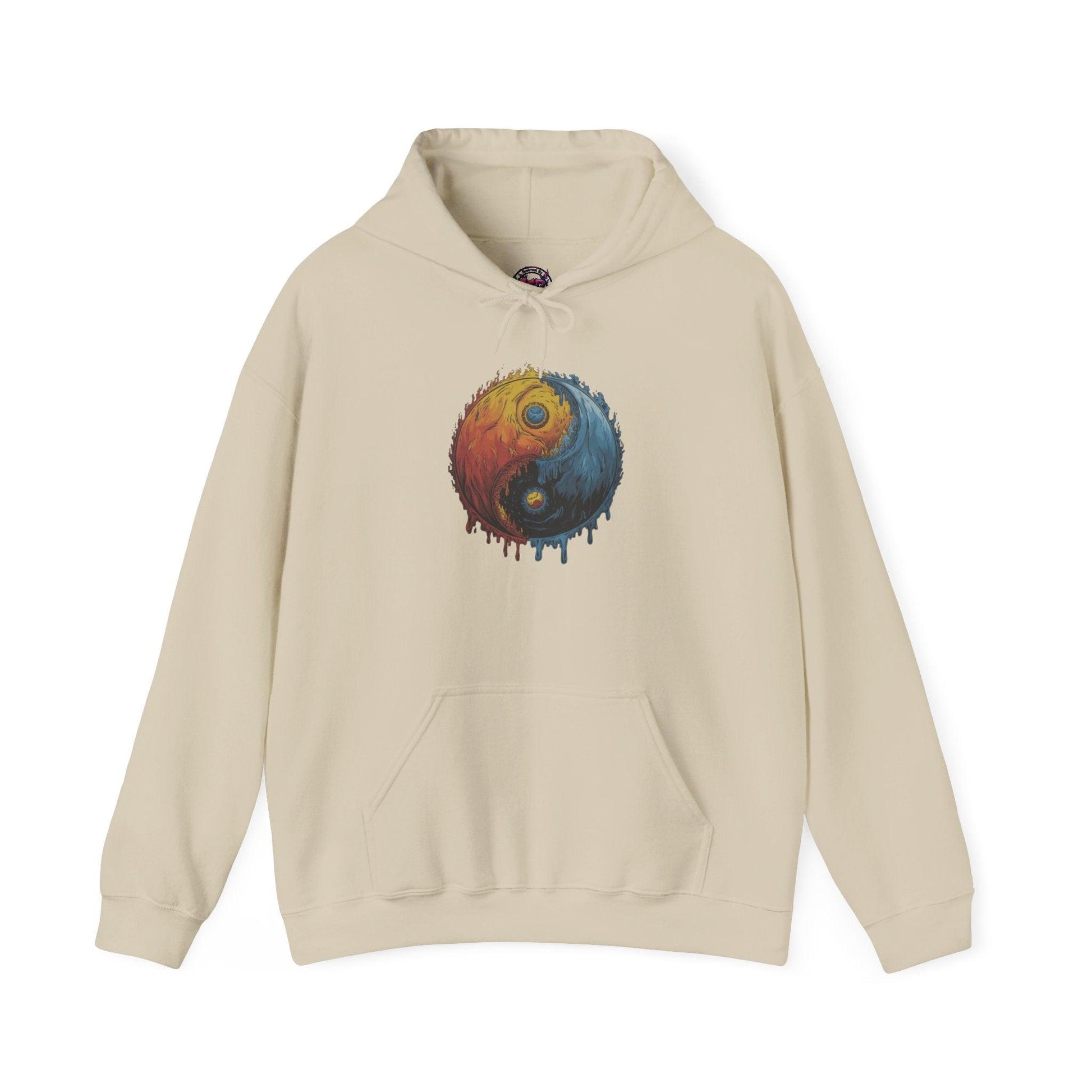 Yin Yang Hoodie - Color Splash Design - SosirrealByDesign