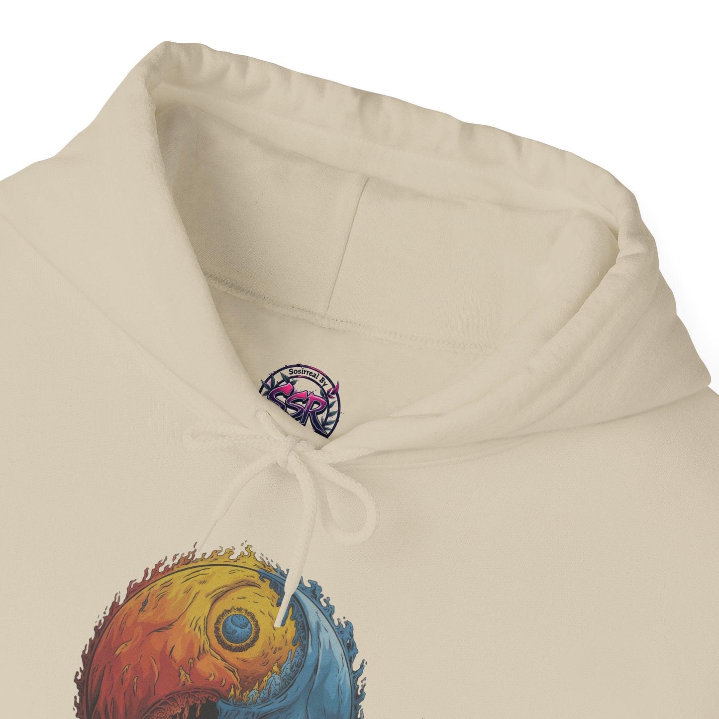 Yin Yang Hoodie - Color Splash Design - SosirrealByDesign