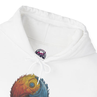 Yin Yang Hoodie - Color Splash Design - SosirrealByDesign