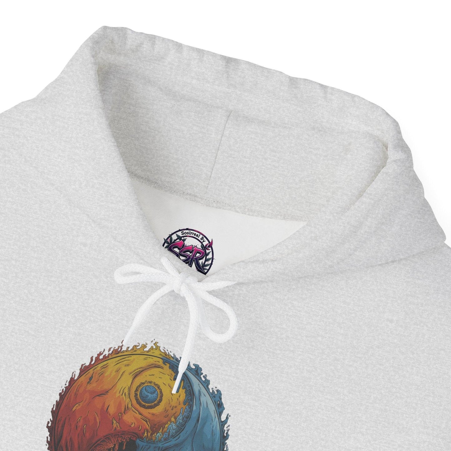 Yin Yang Hoodie - Color Splash Design - SosirrealByDesign
