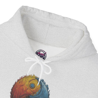 Yin Yang Hoodie - Color Splash Design - SosirrealByDesign