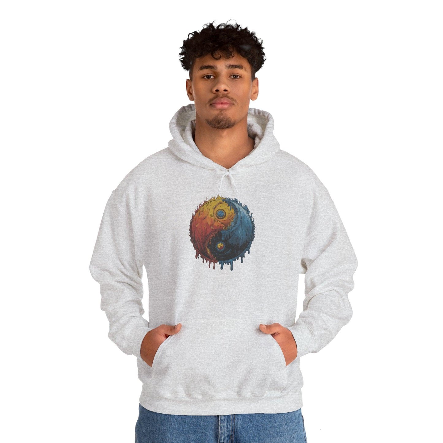 Yin Yang Hoodie - Color Splash Design - SosirrealByDesign