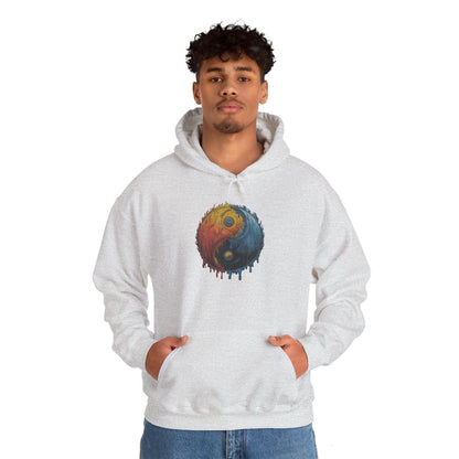 Yin Yang Hoodie - Color Splash Design - SosirrealByDesign