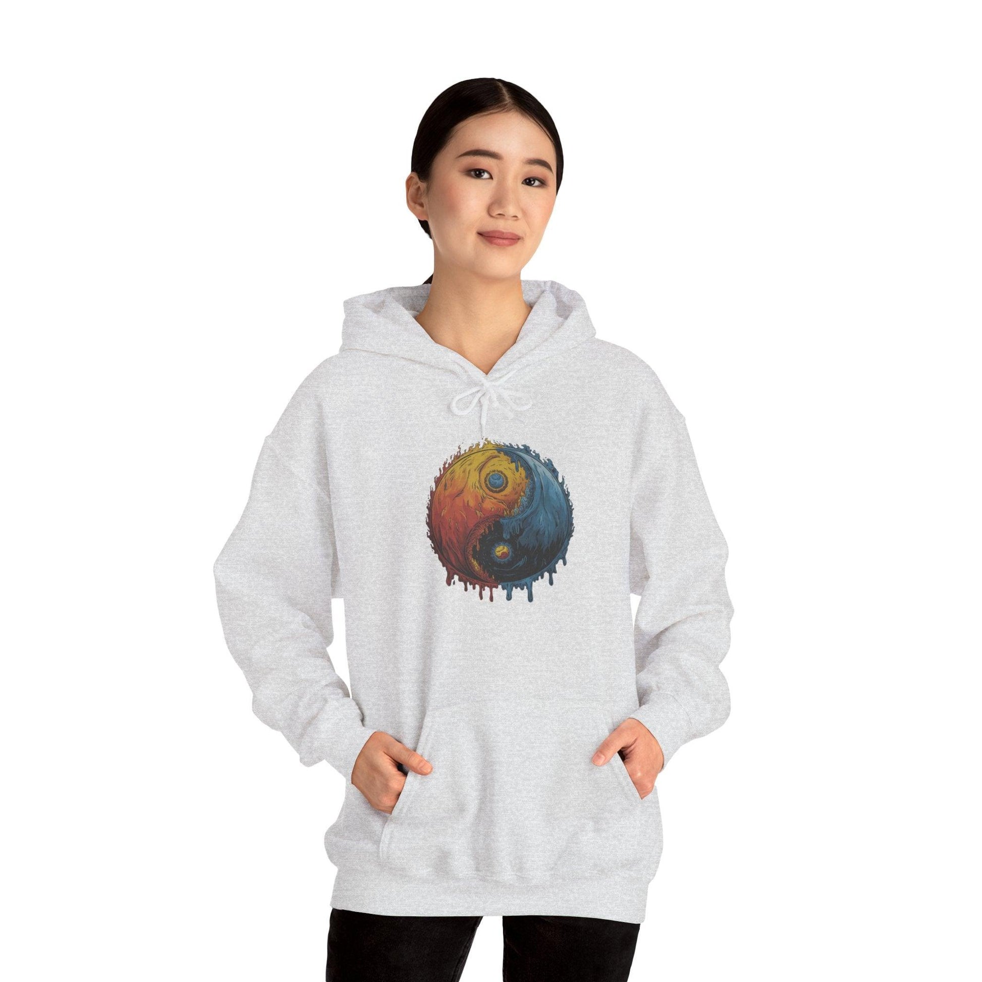 Yin Yang Hoodie - Color Splash Design - SosirrealByDesign